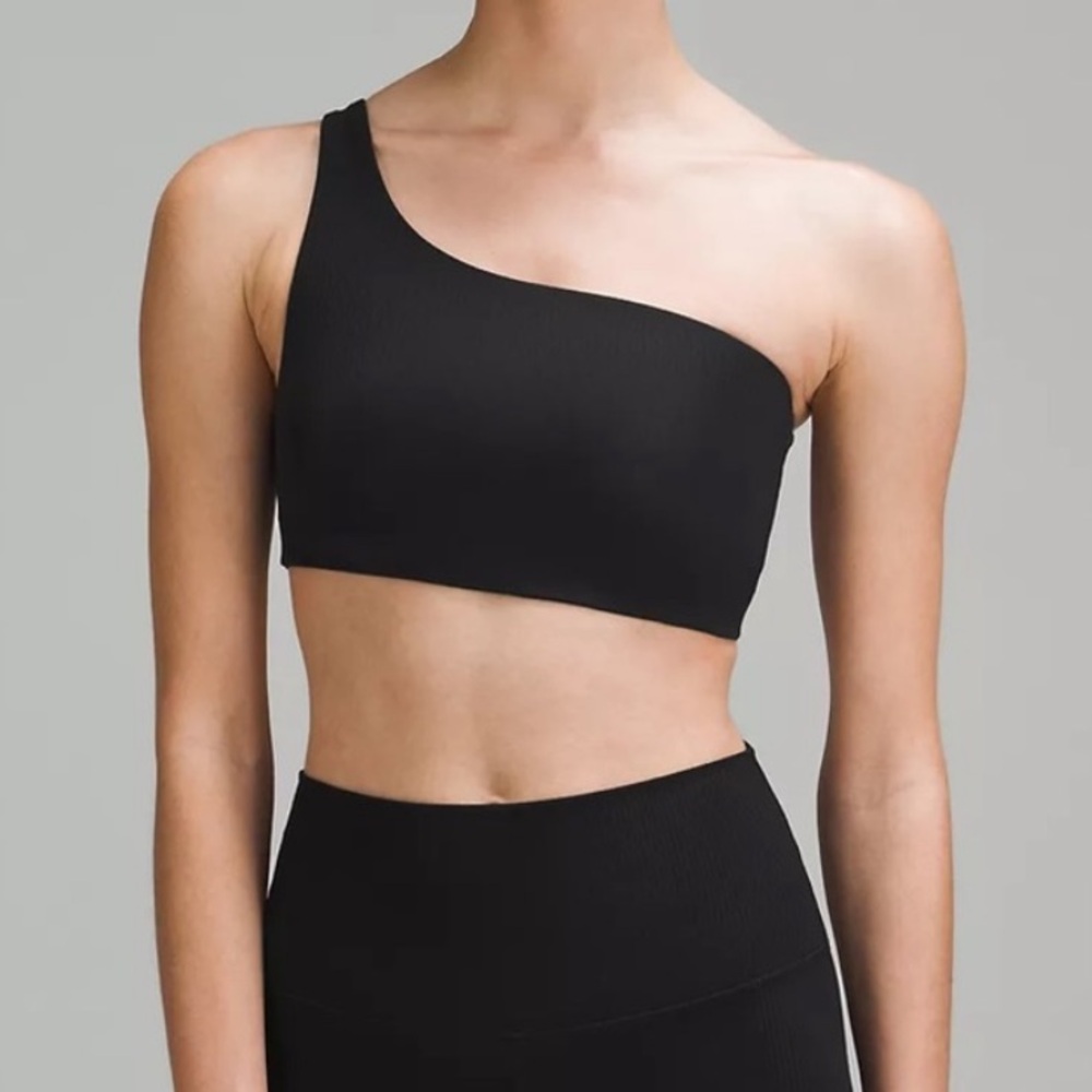 Lululemon Athletica Black One-Shoulder Top